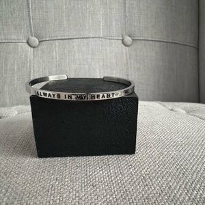 Silver MantraBand Cuff Bracelet